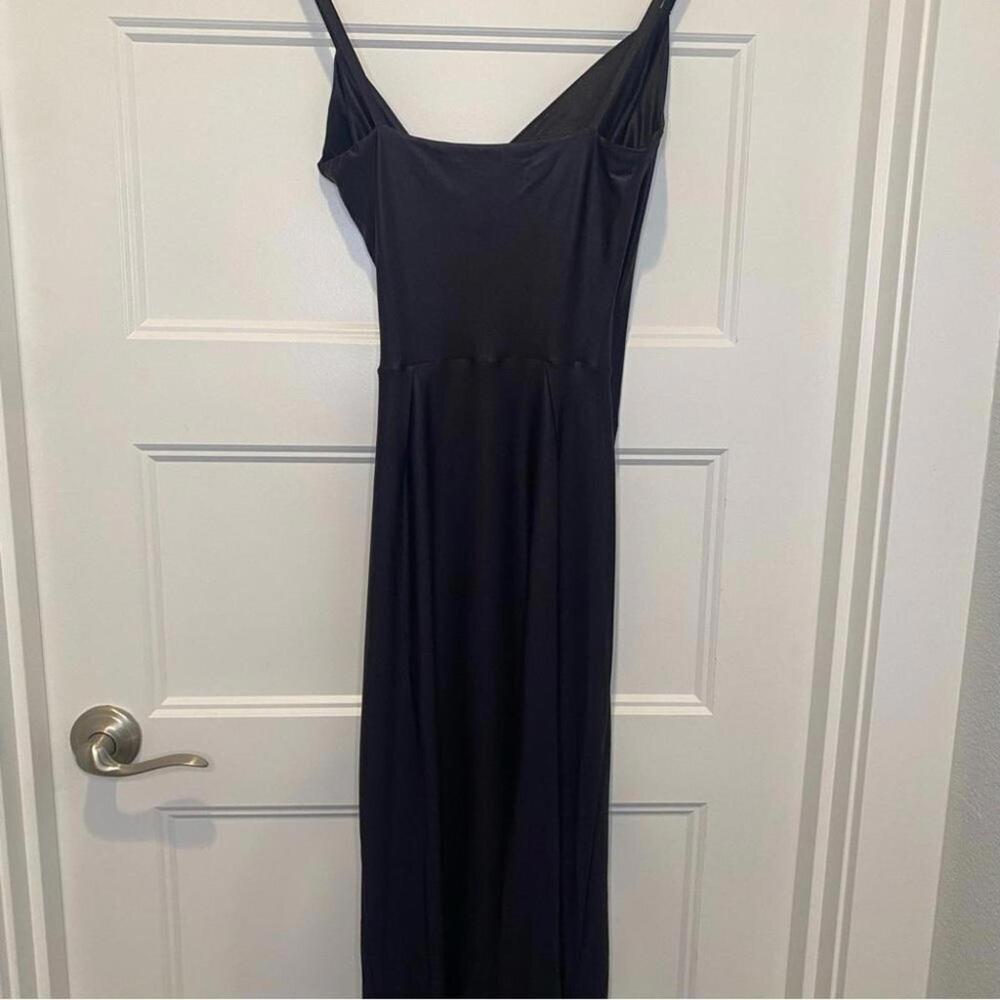 Chiara Boni La Petite Robe Marghetta Ruched Maxi Gown Black Sz US 2 (IT 38) NWT - Picture 7 of 9